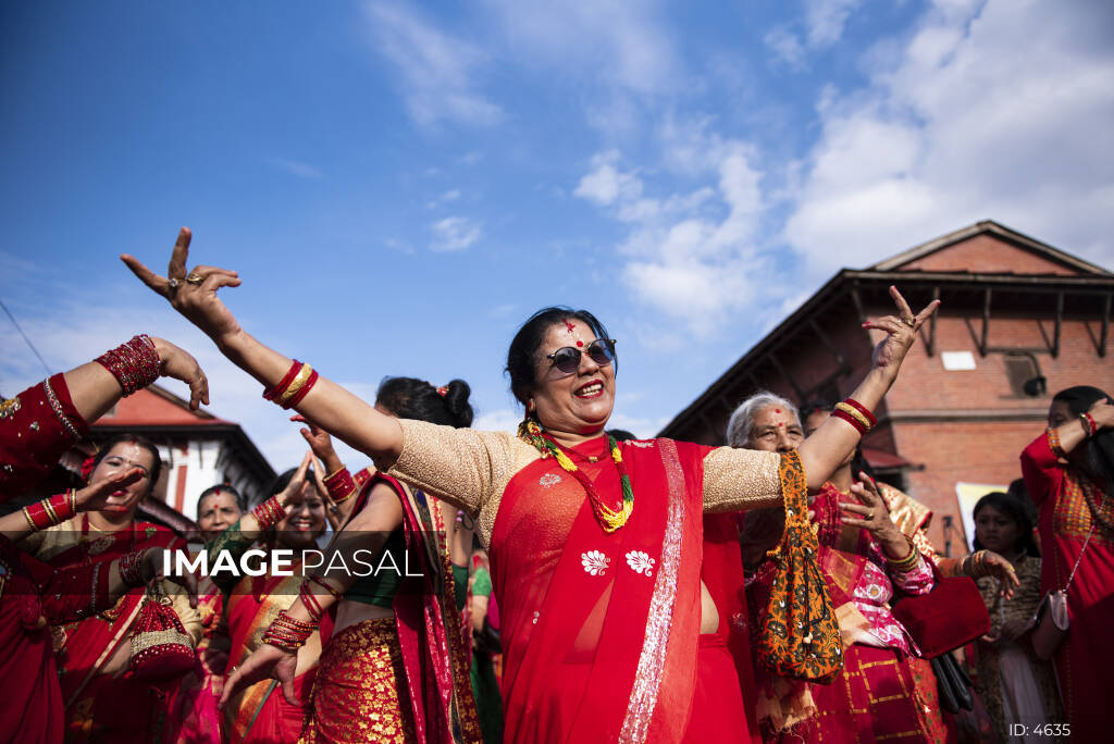 Teej festival - buy images of Nepal, stock photography Nepal, creative  photography Nepal