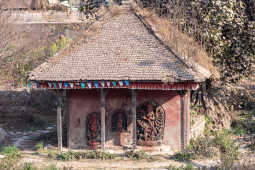 The Statue of Goddess Bhagwati, Maheshwari Ghat