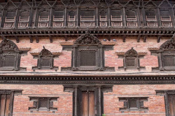 Crafted Wooden Window, 55-Window Palace