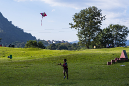 Dashain kite flying