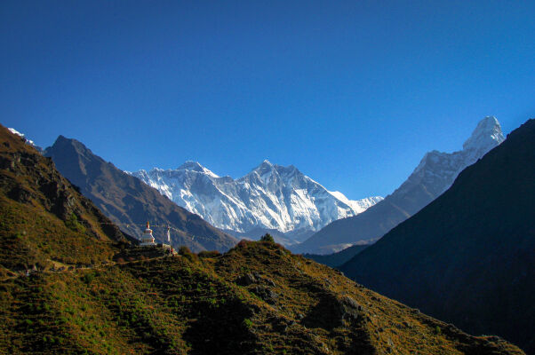 Everest region view from Namche