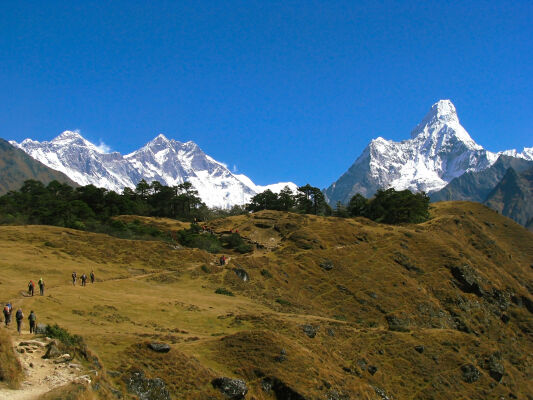Everest region view from Namche