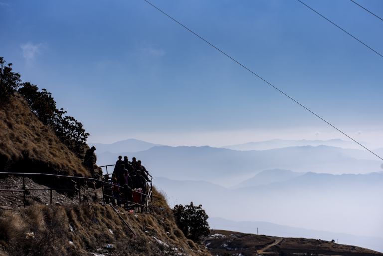 Panoramic mountain view from Kalinchowk hill, Dolakha