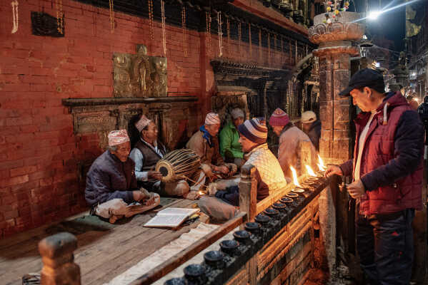 night life of Bhaktapur