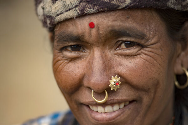 Nepalese woman with Bulaki