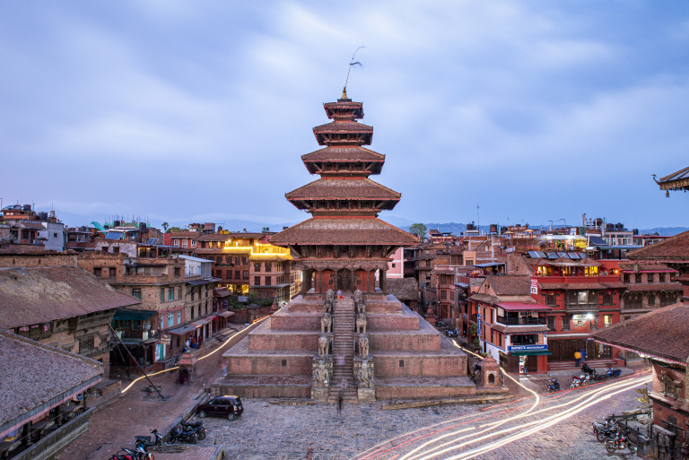 Bhaktapur photography: Nyatapola Temple at Taumadhi Square