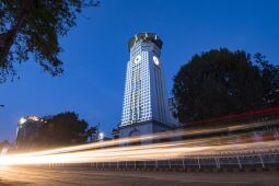 night view of Ghantaghar