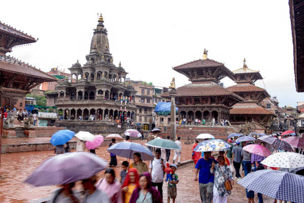 Patan Durbar Square in the Rain