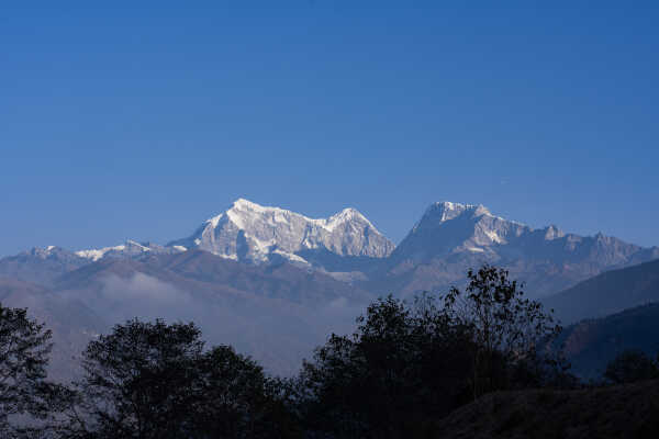 Mt Numbur view from Phaplu, Solukhumbu, Nepal