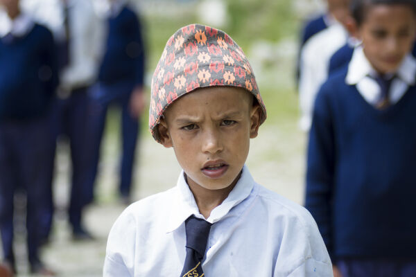 Nepali school student, Basa, Solukhumbu