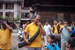 Gunla Parva Celebration in Madhyapur Thimi, Bhaktapur