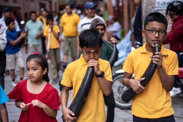 Gunla Parva Celebration in Madhyapur Thimi, Bhaktapur