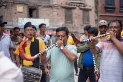 Gunla Parva Celebration in Madhyapur Thimi, Bhaktapur