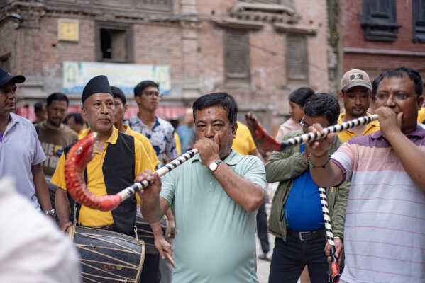 Gunla Parva Celebration in Madhyapur Thimi, Bhaktapur
