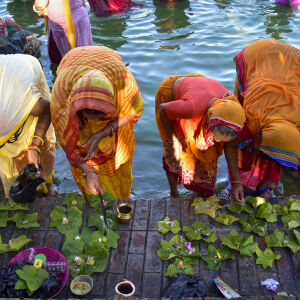 Jitiya Festival, Ganga Sagar pond, Janakpur, Nepal