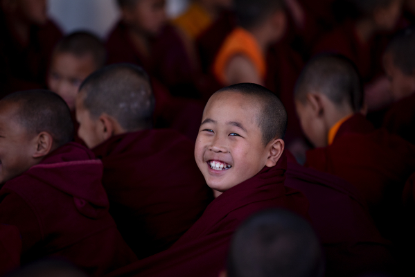 Happy monk from Bouddhanath