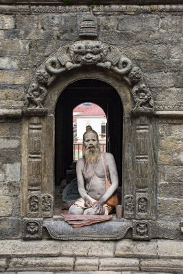 Sadhu at pashupati temple