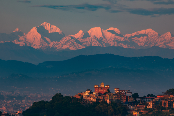 Rolwaling Range from Kathmandu Valley