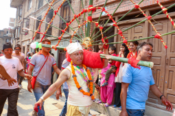 Tongue piercing festival, Madhyapur Thimi, Bode