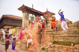 Holi festival Nepal 2016