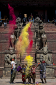 Holi festival in Nepal