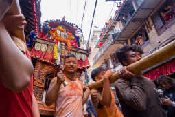 Biska Jatra Celebrated with Sindur Festival in Madhyapur Thimi