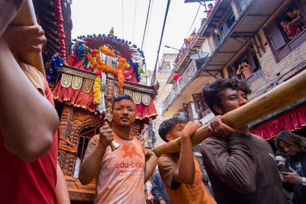 Biska Jatra Celebrated with Sindur Festival in Madhyapur Thimi