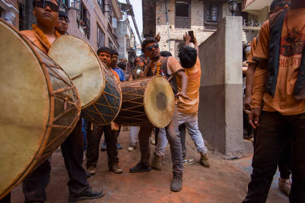 Biska Jatra Celebrated with Sindur Festival in Madhyapur Thimi