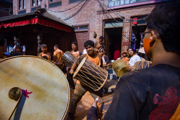 Biska Jatra Celebrated with Sindur Festival in Madhyapur Thimi