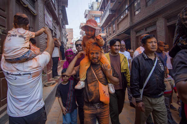 Biska Jatra Celebrated with Sindur Festival in Madhyapur Thimi