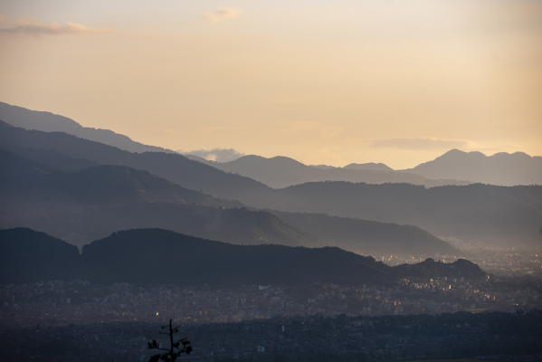 mountain view, Bhaktapur
