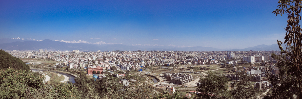 View from Chobhar Kathmandu and Lalitpur