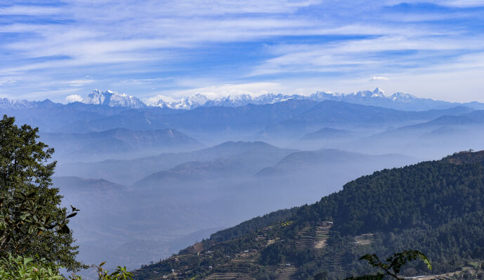 Panoramic Mountain view, Nagarkot