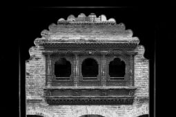 Traditional carved wooden window, Madhyapur Thimi