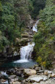 waterfall, Poon Hill Trek, 2015