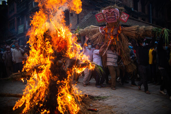 Ghantakarna festival in Nepal