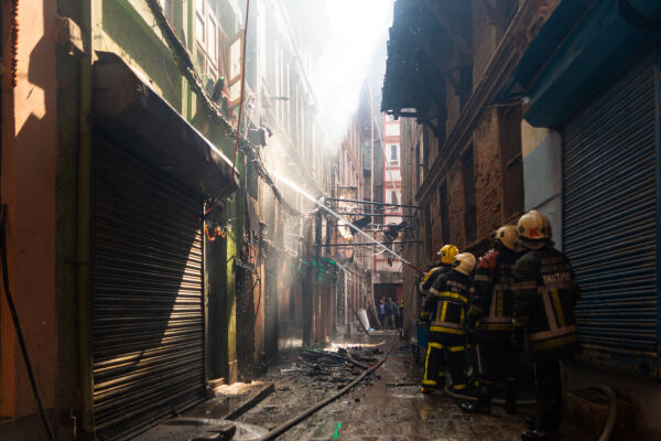 Fire at house in Kathmandu