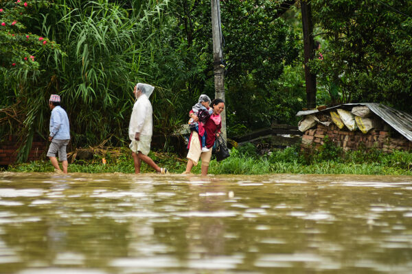 Flood at Bhaktapur