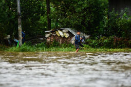 Flood at Bhaktapur, Nepal