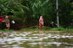 Flood at Bhaktapur, Nepal