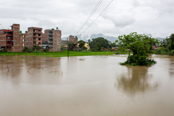 Flood at Bhaktapur