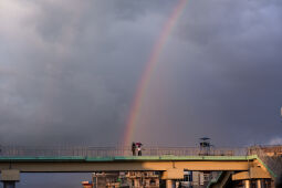 Rainbow, monsoon weather, Lalitpur