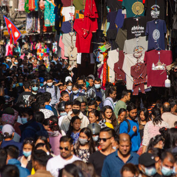 Dashain Shopping Crowd, Indrachowk, kathmandu