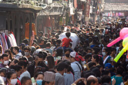 Dashain Shopping Crowd