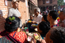 Kushe Aunsi at Hanumanghat, Bhaktapur