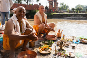 Kushe Aunsi at Hanumanghat, Bhaktapur