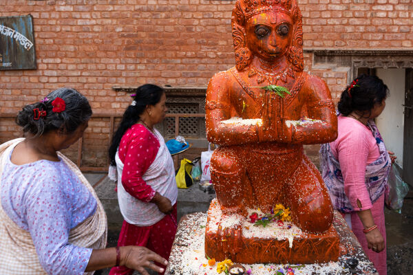 Kushe Aunsi at Hanumanghat, Bhaktapur