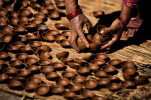 Making Clay Lamp, Bhaktapur