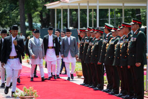 PM Prachanda leaves for New Delhi, 2023