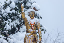 Statue of King Prithivi Narayan Shah.